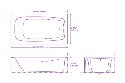 standard alcove bathtub sizes.